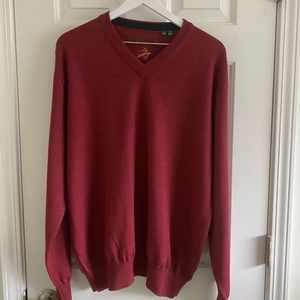 Men’s Orvis Merino V-Neck Sweater XL